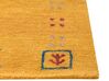 Vlnený koberec gabbeh 140 x 200 cm žltý AKALAN_856022