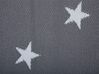 Outdoor Teppich dunkelgrau 120 x 180 cm Sternenmuster zweiseitig Kurzflor LATUR_716181