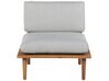 4 Seater Acacia Wood Garden Sofa Set Grey FRASCATI_718971