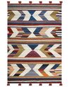 Wool Kilim Area Rug 140 x 200 cm Multicolour MRGASHAT_858290