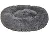 Cuccia per cani finta pelliccia grigio scuro ⌀ 80 cm KULU_826571