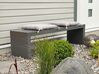 Banc de jardin en fibre-ciment gris 150 cm TARANTO _811770