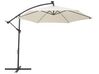 Cantilever Garden Parasol with LED Lights ⌀ 2.85 m Beige CORVAL_778590