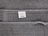 Conjunto de 2 toalhas em algodão cinzento MITIARO_841669