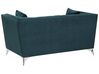 2 Seater Velvet Fabric Sofa Teal GAULA_706286