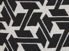 Set of 2 Cotton Cushions Geometric Pattern 45 x 45 cm Black and White ANDIRIN_802116