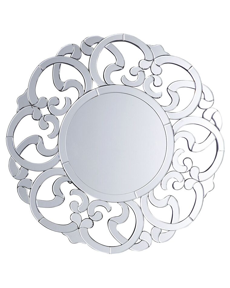 Nástěnné zrcadlo stříbrné ⌀ 70 cm MORNAIX_904068