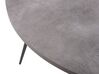 Stół do jadalni okrągły ⌀ 120 cm imitacja betonu z czarnym ODEON_775972