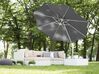 Cantilever Garden Parasol ⌀ 3 m Dark Grey and White SAVONA_699605