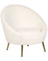 Velvet Accent Chair White LANGA_897258