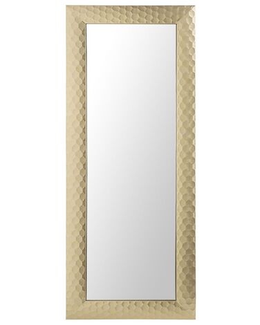 Specchio da parete dorato rettangolare 50 x 130 cm ANTIBES