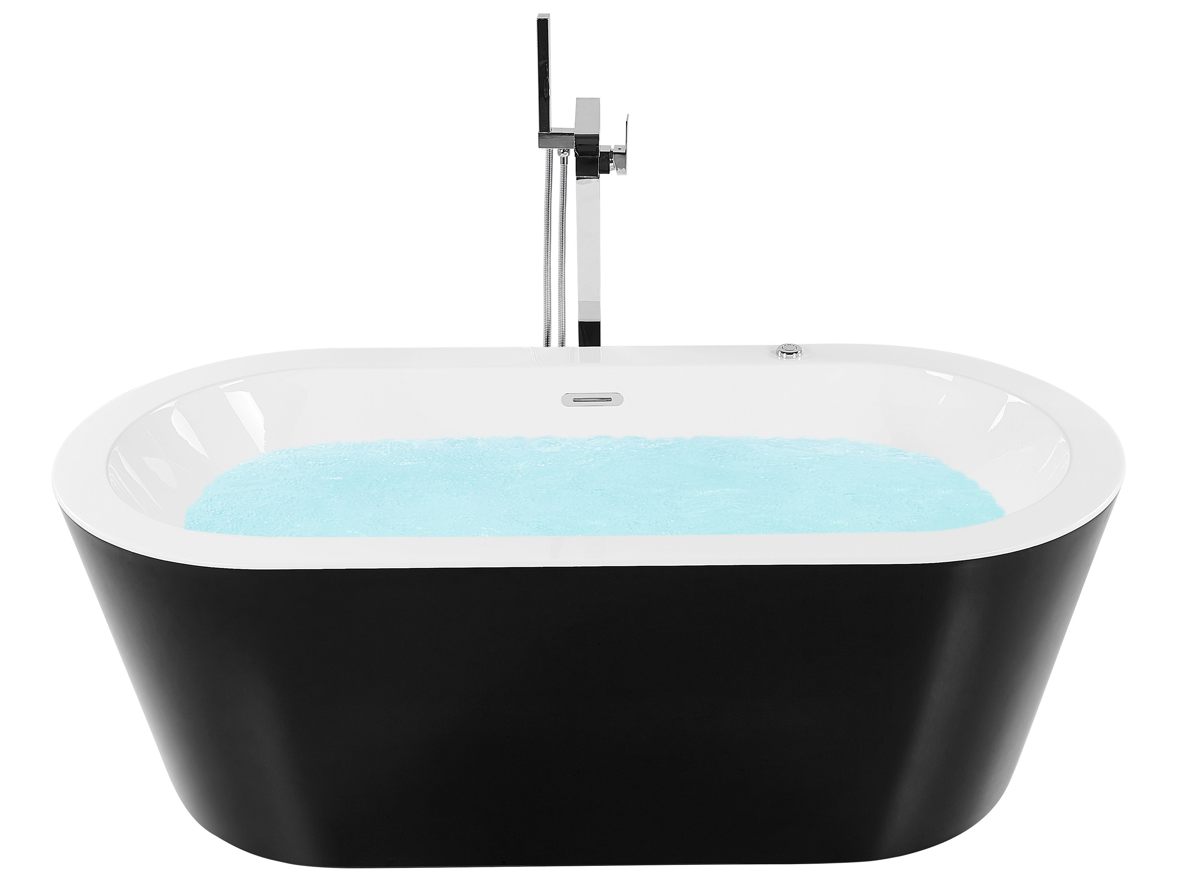 Freestanding Whirlpool Bath With Led, 54×30 Bathtub Right Drain