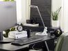 Schreibtischlampe LED Metall weiß / silber 45 cm verstellbar mit USB-Port CORVUS_854189