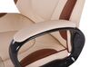 Faux Leather Swivel Executive Chair Beige FELICITY_818770