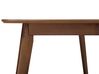 Mesa de comedor madera oscura 150 x 90 cm IRIS_703112
