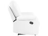 Faux Leather Manual Recliner Living Room Set White BERGEN_681582