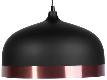 Závesná lampa čierno-medená PARINA