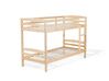 Łóżko piętrowe z szufladami drewniane 90 x 200 cm jasne drewno REGAT_797111