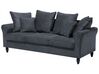 3 Seater Velvet Sofa Grey BORNHOLM_711053