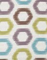Sillón tapizado con patrón geométrico multicolor ODENZEN_689860