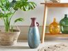 Vase décoratif en terre cuite 50 cm bleu et marron VELIA_850829