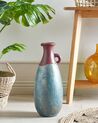 Terracotta dekorativ vase 50 cm blå og brun VELIA_850829