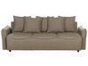 Canapé-lit avec rangement en tissu marron KRAMA_904277