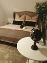 Čalouněná béžová postel 160x200 cm COLMAR_811747