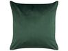 Set of 2 Velvet Cushions Leaf Pattern 45 x 45 cm Dark Green MONSTERA_837922