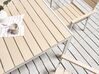 Gartenmöbel Set Kunstholz beige / weiß 6-Sitzer COMO_884178