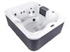 Square Hot Tub with LED White ARCELIA_898007