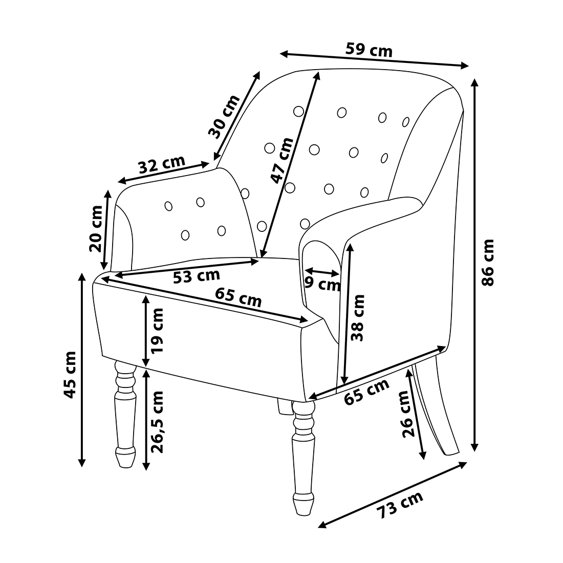 Fotel patchwork wielokolorowy MANDAL