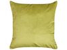 Set of 2 Velvet Cushions Eye Motif 45 x 45 cm Green AEONIUM_830055