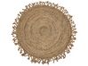Pyöreä matto juutti beige ⌀ 120 cm ZONGULDAK_839517