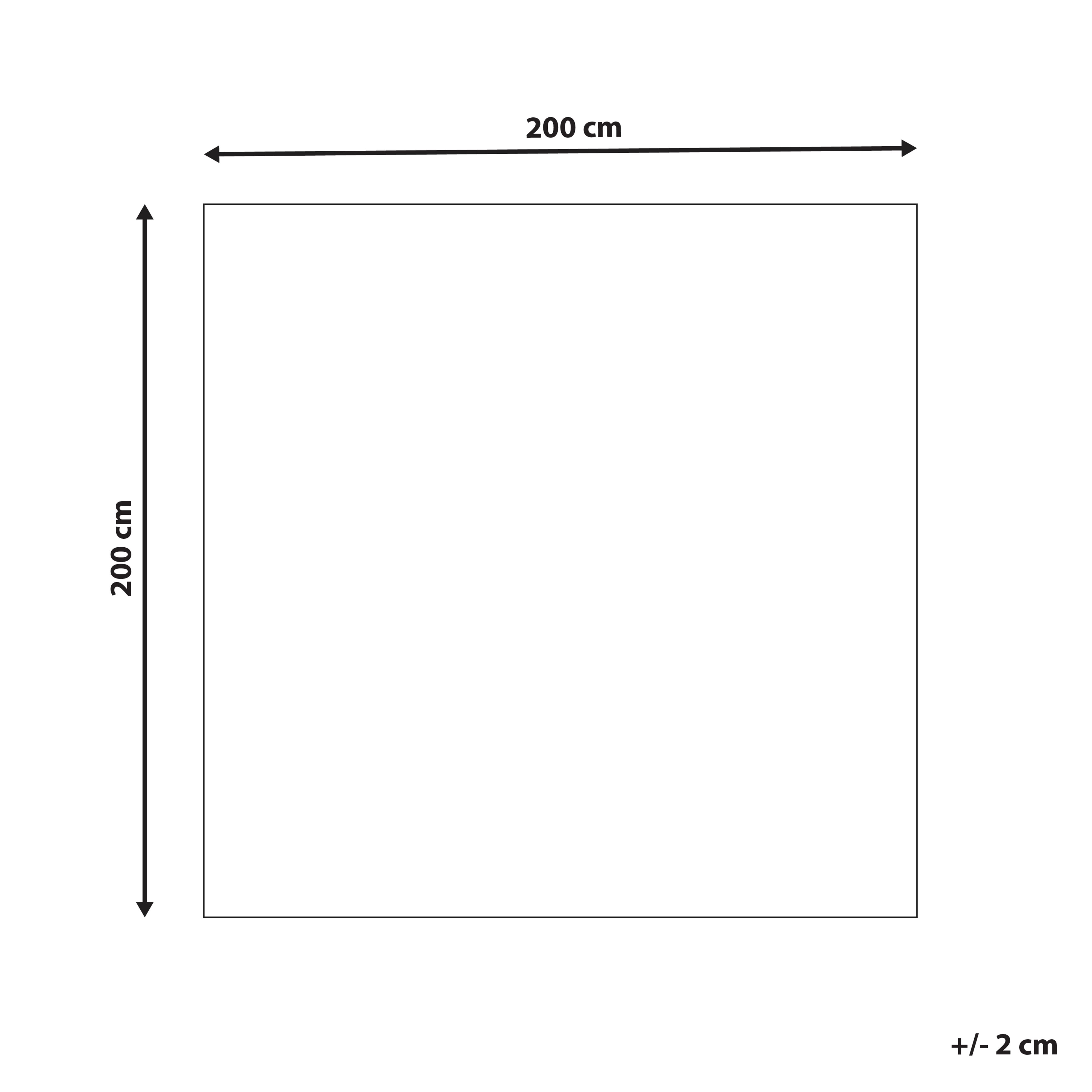 Dywan 200 x 200 cm beżowy DEMRE