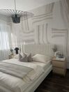 Łóżko tapicerowane 180 x 200 cm beżowe TALENCE_844773