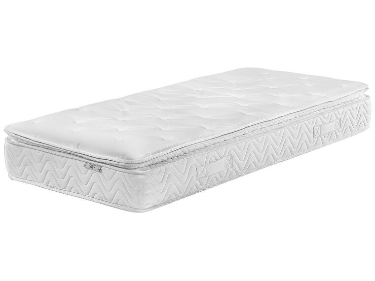 EU Single Size Pocket Spring Mattress with Removable Cover Medium LUXUS_809691