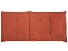 Set of 2 Outdoor Seat/Back Cushions Red TOSCANA/JAVA_783963