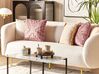 2 welurowe poduszki dekoracyjne geometryczny wzór 45 x 45 cm różowe SERGIPE _837751