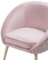 Velvet Armchair Pink TROMSO_767282