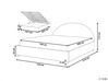 Buklé posteľ s úložným priestorom 140 x 200 cm béžová VAUCLUSE_837399