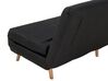 Fabric Single Sofa Bed Black SETTEN_699476