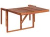 Akáciový balkónový závesný stôl 60 x 40 cm tmavý drevený UDINE_810086