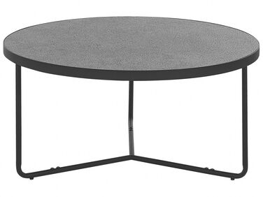 Soffbord ⌀ 80 cm grå / svart MELODY stor