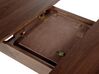 Eettafel uitschuifbaar hout donkerbruin 120 / 150 x 75 cm MADOX_422597