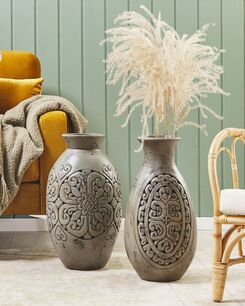 Koristemaljakko terrakotta harmaa 52 cm ELEUSIS Koristemaljakko terrakotta harmaa 52 cm ELEUSIS