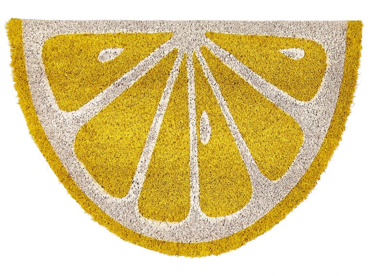 Fußabtreter aus Kokosfasern gelb 40 x 60 cm IJEN_904916