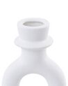 Candelero de cerámica blanco crema 17 cm SPARTA_846179