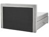 Cama continental gris claro/plateado 180 x 200 cm MINISTER_873578