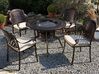 Set da giardino in alluminio marrone scuro a 4 posti con barbecue MANFRIA_765597